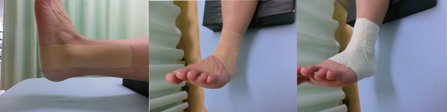 足首テーピング３連